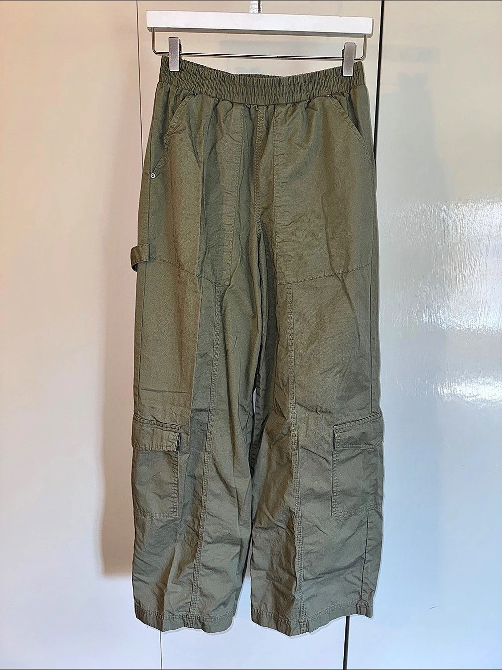 Green Cargo Jogger Pants